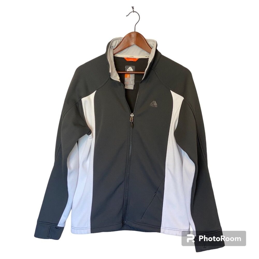 Nike ACG Thermal Layer Fit 2 Gray Full Zip Jacket Women's Size L Large Vintage